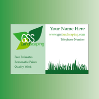 GSS Landscaping Business Card